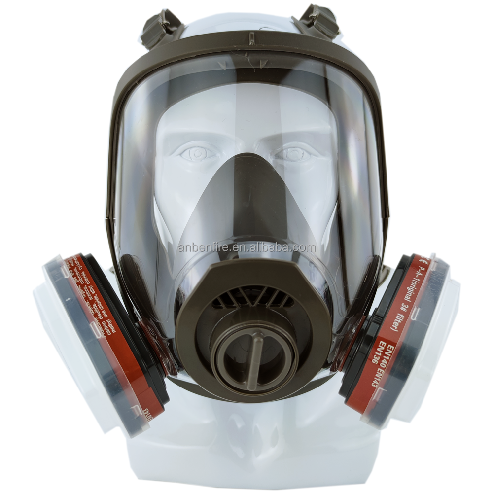 ANBEN Chemical Gas Smoke gas Mask Full Face Anti gas Respirator