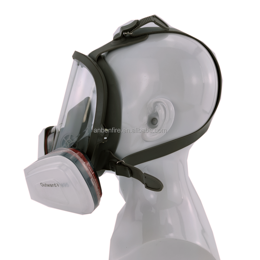 ANBEN Chemical Gas Smoke gas Mask Full Face Anti gas Respirator