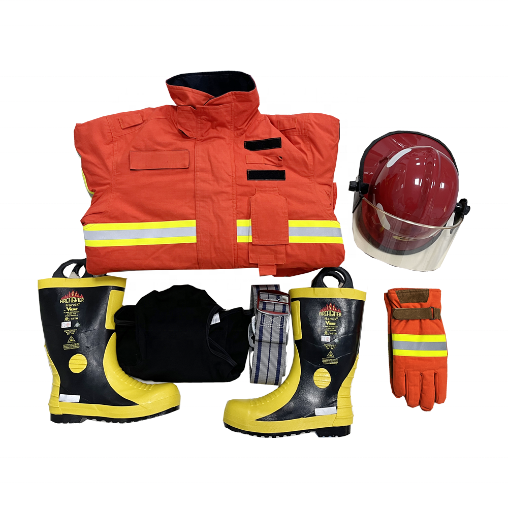 Including Fireman Jacket fire pants firefighting helmet fire gloves fire boots fireman fireproof suit