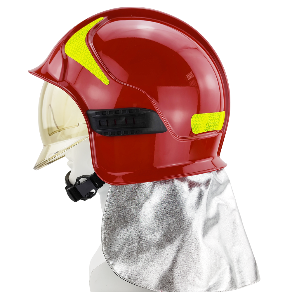 ANBEN FIRE A1 EUROPE Hot sale fire fighting safety apparatus hard surface light weight firemen helmet with suspend system