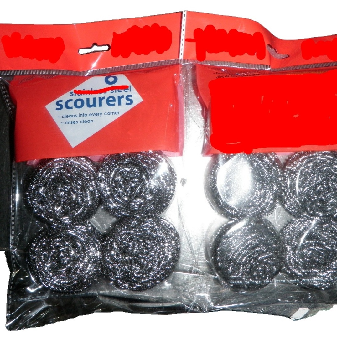 Stainless Steel Scourer 18g 5X6pk Cleaning Ball