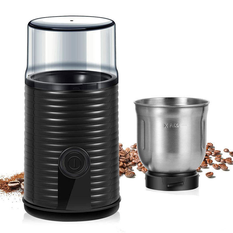 Coffee Grinder Electric 150 200 Watt with Easy Touch Settings Stainless Steel Blades Portable Coffee Bean & Spice Grinder