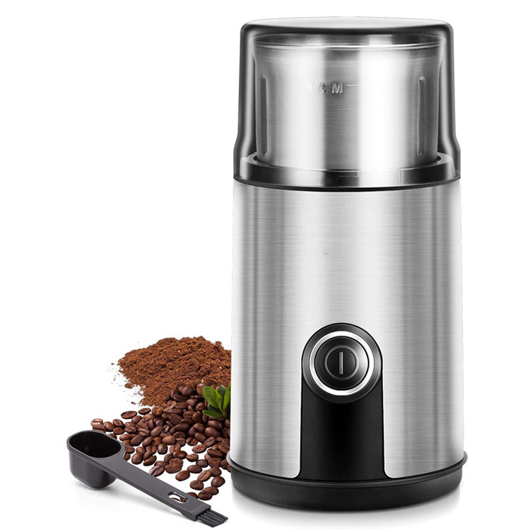 Portable Detachable Coffee and Spice Grinder Electric Mill Machine Compact Stainless Steel Coffee Grinder