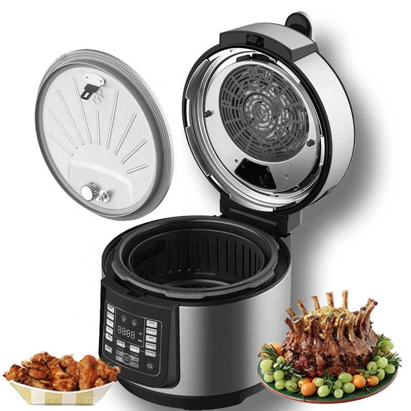 Stainless Steel Air Fryer & Pressure Cooker Combo All-in-1 Slow rice cooker /Steam air fryer Pressure Cooker