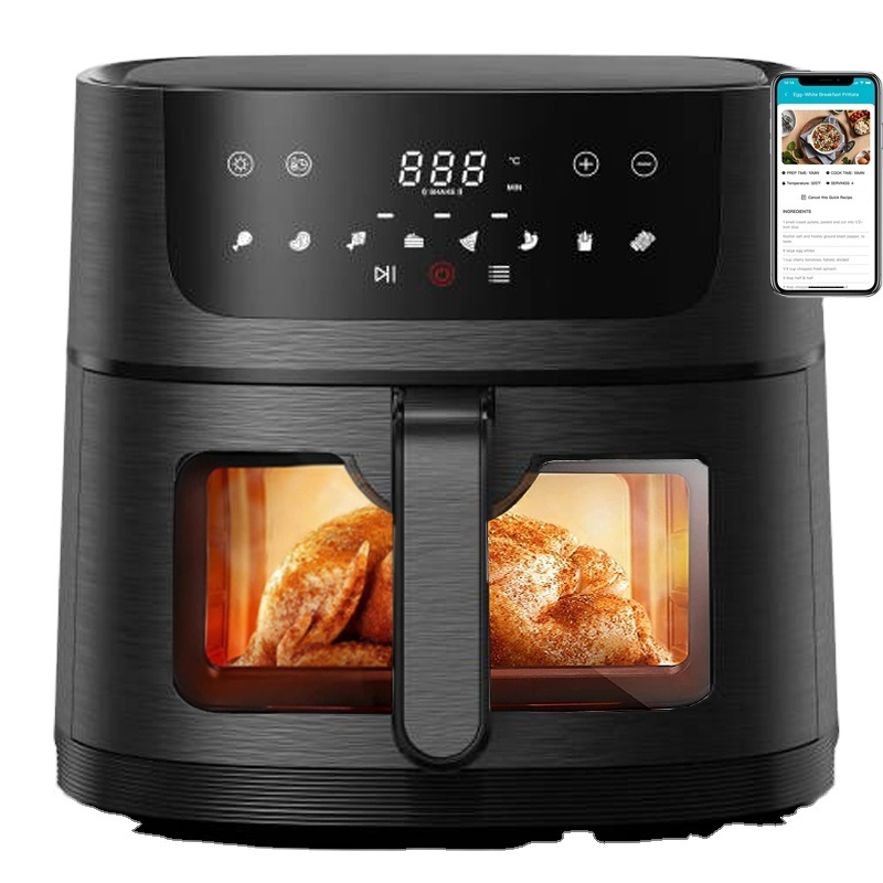 New Air fryer 5L with visible window air fryer digital see-through window Smart kitchen appliances freidora de aire