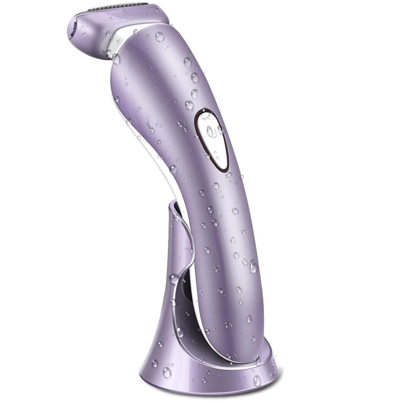 Electric Razor for Women Shaver Bikini Trimmer Body Hair Removal for Rechargeable Wet and Dry Painless Cordless with LED Light