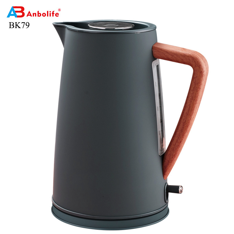 Anbolife 304 stainless steel electric kettle for restaurant hotel home using small kitchen appliance water kettle