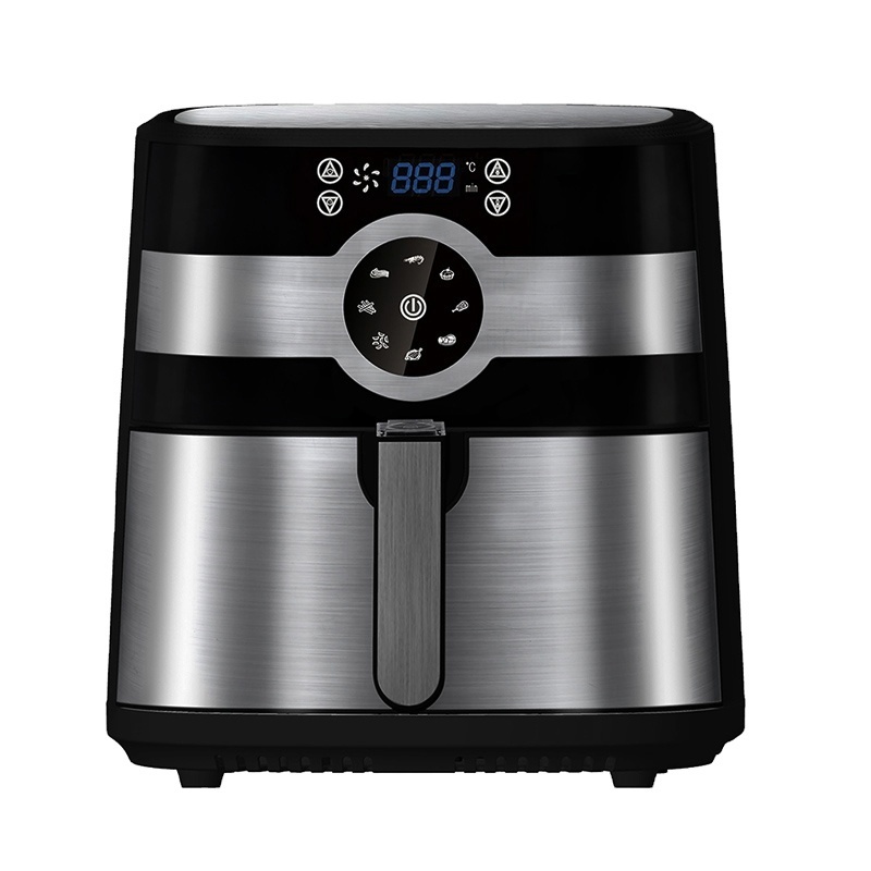 2.5 5  6 7 10 QT Litre detachable electric industrial Kitchen Appliance Deep without oil free cooking digital air pressure fryer