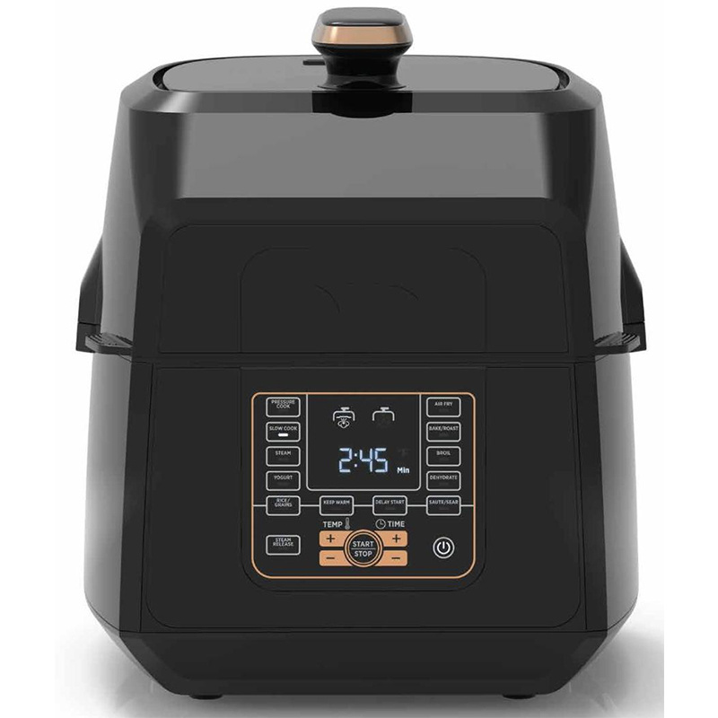 2.5 5  6 7 10 QT Litre detachable electric industrial Kitchen Appliance Deep without oil free cooking digital air pressure fryer