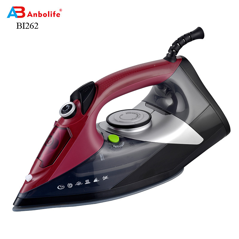 Anbolife Electric Steam Iron Fast Heat Up Electric Iron Hand Held Cloth Iron With Ceramic Coating