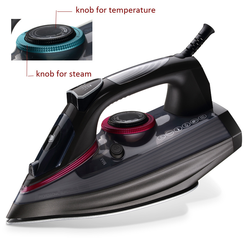 LCD Display electric irons steam iron for clothes iron ceramics stainless steel plate electric iron