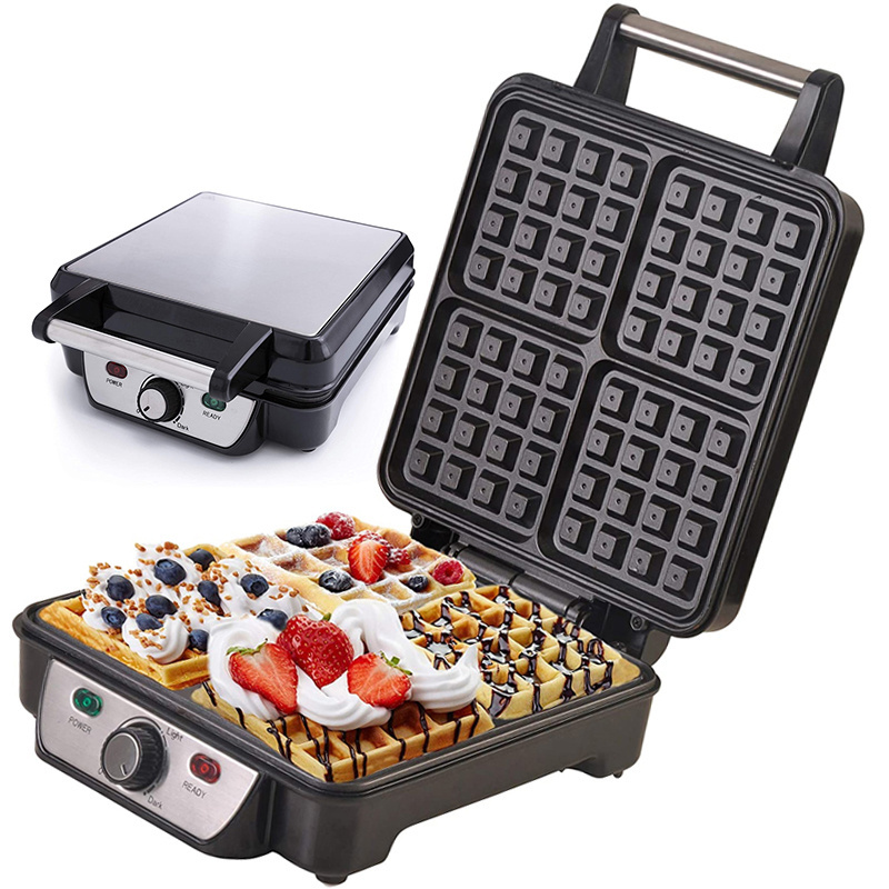 Large 4 slice Nut Maker Sandwich Grill Waffle Snack Maker breakfast Sandwich Toaster Grill