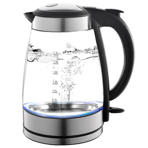 Anbolife 1.7L keep long warm whistling tea electric glass kettle with Blue LED Indicator Light BPA-Free water Kettle