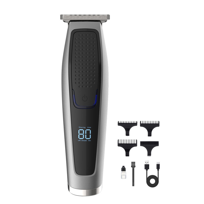 Hair Trimmer Li T-Blade Heavy Hitter Cordless Trimmer Men 0mm Baldheaded Hair Clippers Finish Hair Cutting Machine