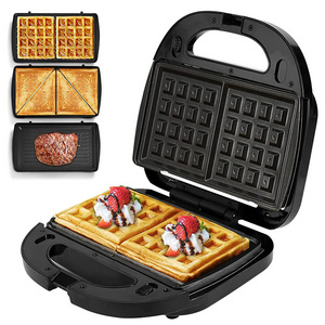 Detachable double belgian bubble Household 2 Slice Toster Egg Waffle Press sandwich bubble automatic waffle machine