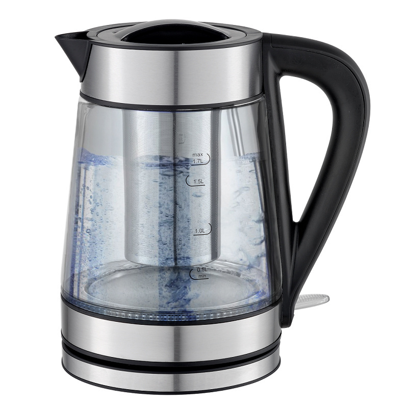 Speed-Boil Water Kettle LED indicator 1.7L Water Boiler BPA FREE Electric Glass Tea Kettle