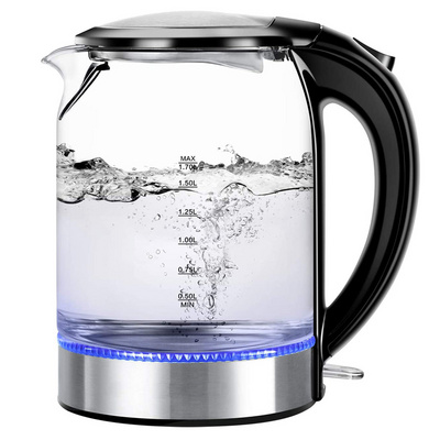 Speed-Boil Water Kettle LED indicator 1.7L Water Boiler BPA FREE Electric Glass Tea Kettle