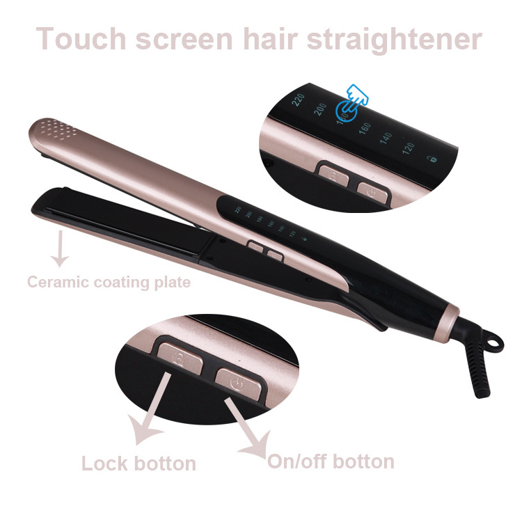 Professional infrared ionic flat iron hair straightener