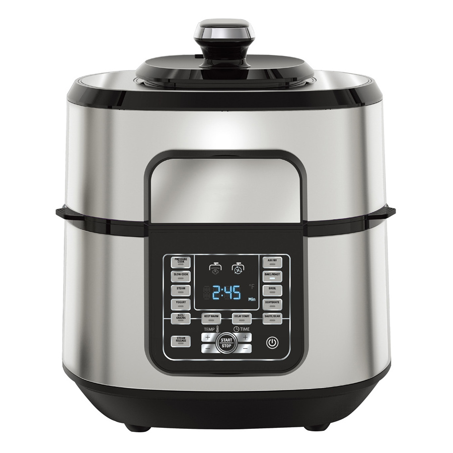 Electric multi cooker air fryer pressure cooker