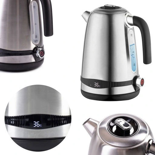 Electric Kettle Temperature Control 1.7L Hot Water Kettle with LED Display Heat Setting Stainless Steel Tea Kettle