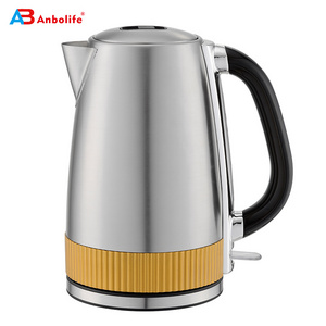 Anbolife 304 stainless steel electric kettle for restaurant hotel home using small kitchen appliance water kettle