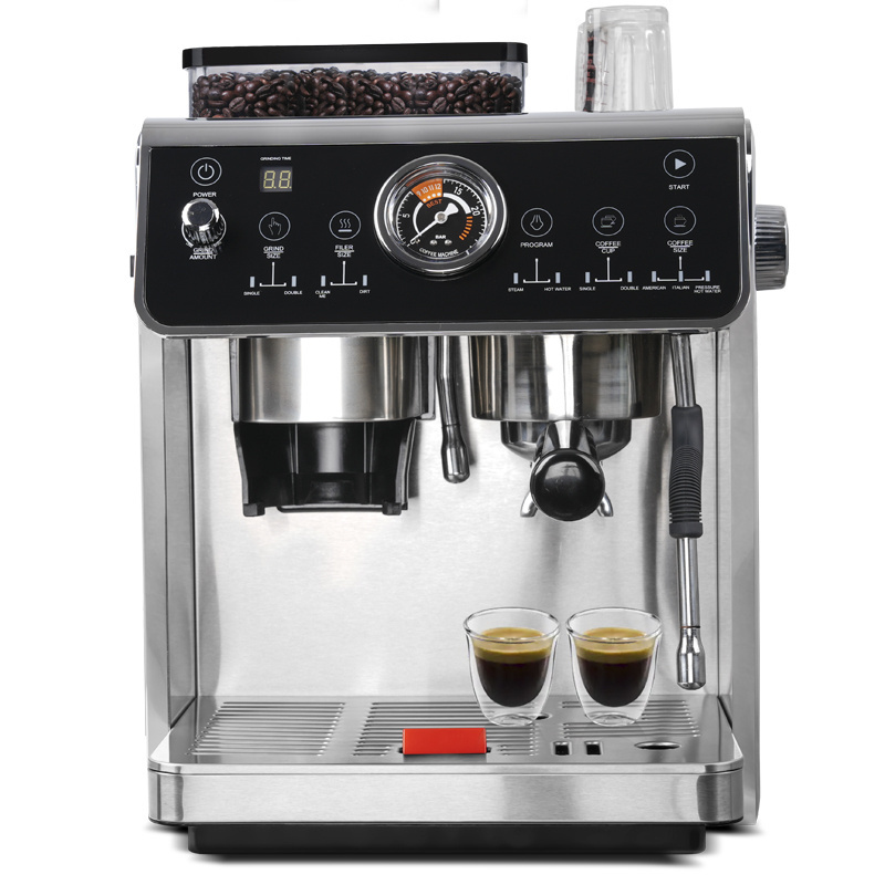 Anbolife 20 BAR Smart Italian De Cafe Electric Fully Digital Automatic Commercial Grinder Espresso Coffee Makers Machine