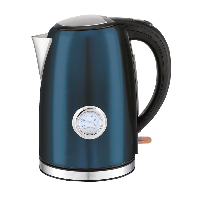 1.7L Boil-Dry Protection Tea Kettle with analog thermometer Cordless Hot Water Pot Electric Kettle Water Boiler