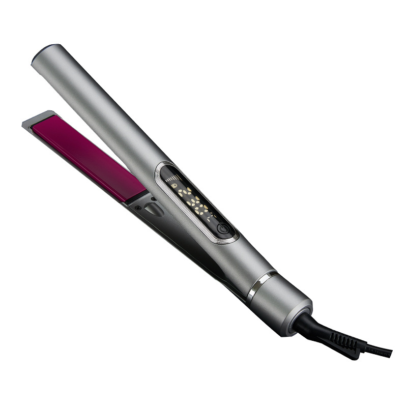 New infrared ionic hair curler flat iron hair straightener titanium flat irons