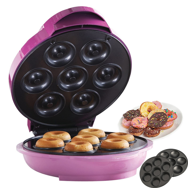 4 in 1 Mini Waffle Maker Cake Machine Egg Roll Machine Donut Maker Changeable Non-Stick Plates waffle pops maker