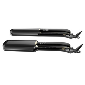 New infrared ionic hair curler flat iron hair straightener titanium flat irons