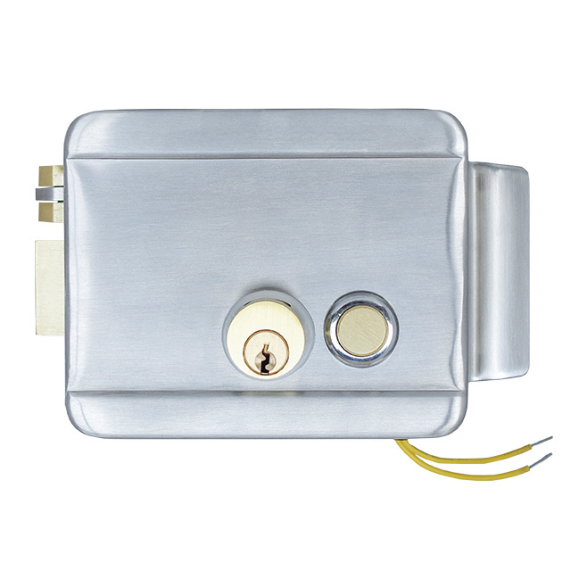 Zinc alloy security steel gate door Lock with brass Key and Brass Cylinder Door Rim Lock