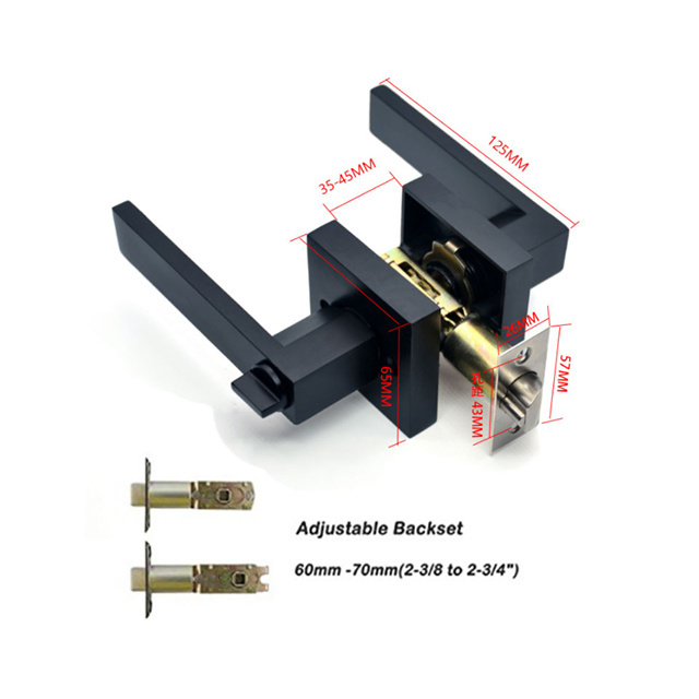 Premium cerradura para puerta interior exterior principal entrada co llave bano alcoba recamara cerradura tubular de manija LOCK