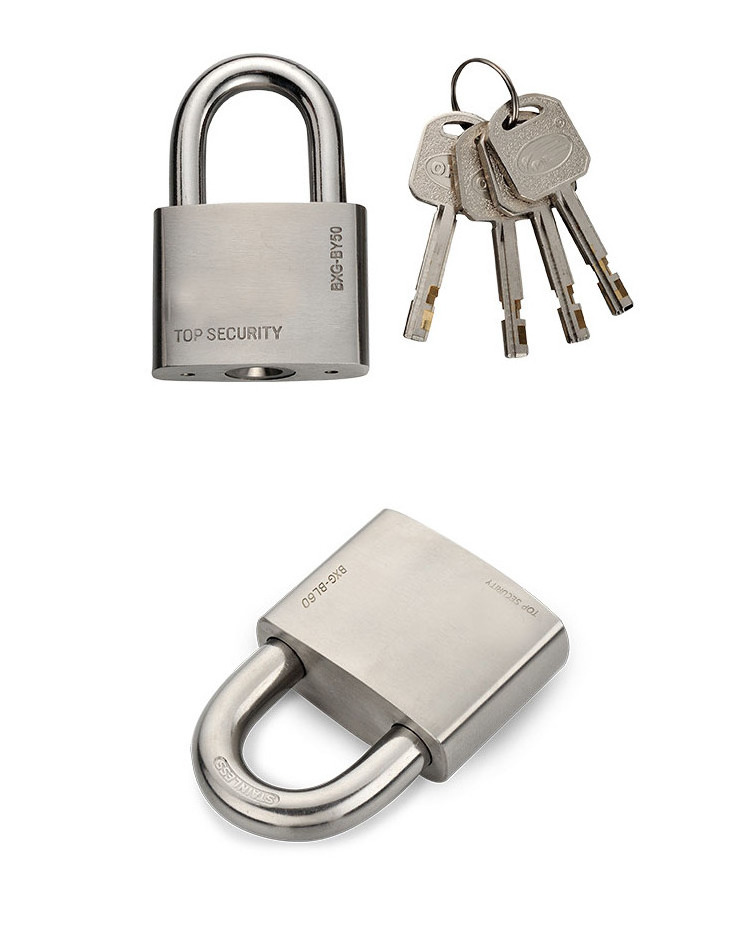 304 Anti Rust Lock Waterproof Stainless Steel Shackle Keyed Alike Padlock For Places Have Bad Condition Of Weather