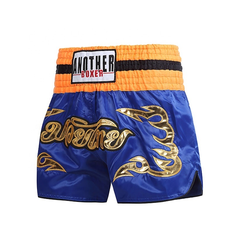 High Quality Polyester Satin Men Boxing Fight Shorts Mma Kick Boxing Muay Thai Shorts Martial Arts Gear Muay Thai Ufc