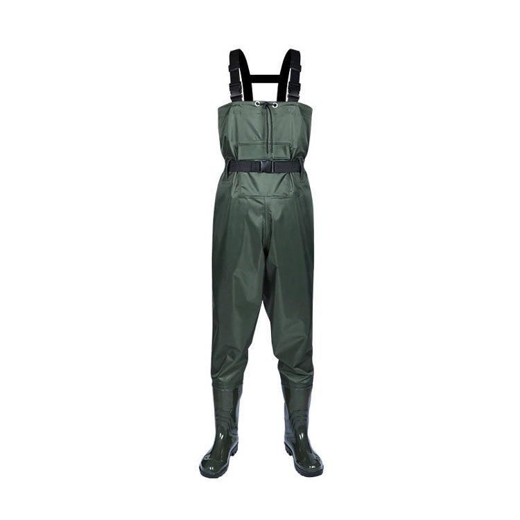 Hot selling nylon waders rain pants waterproof men's full body waders water shoes jumpsuit