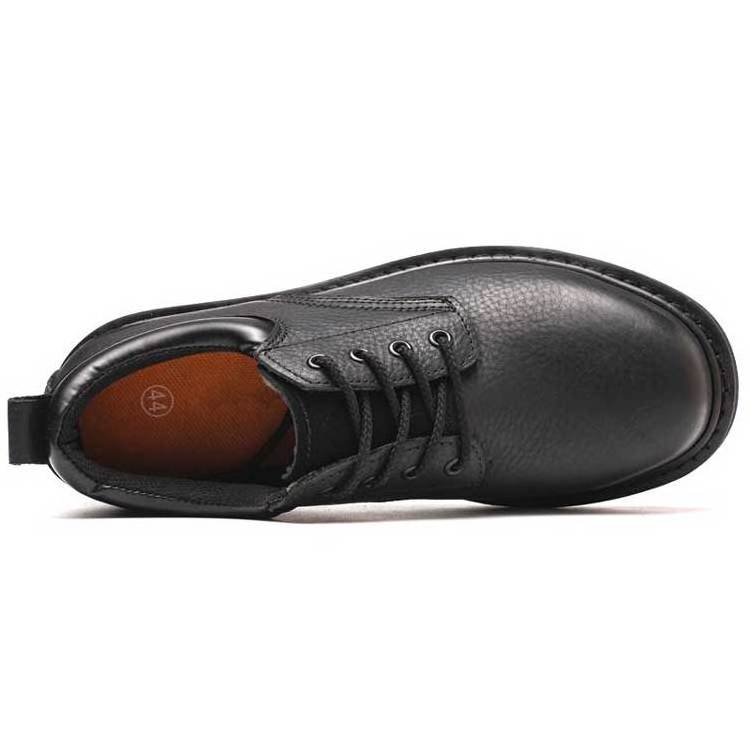 Men's low cut wear resistant work shoes anti smash top layer cowhide leather Goodyear work shoes