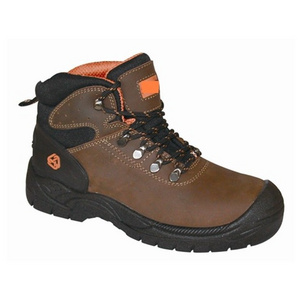 steel toe and steel bottom nubuck leather safety boots men