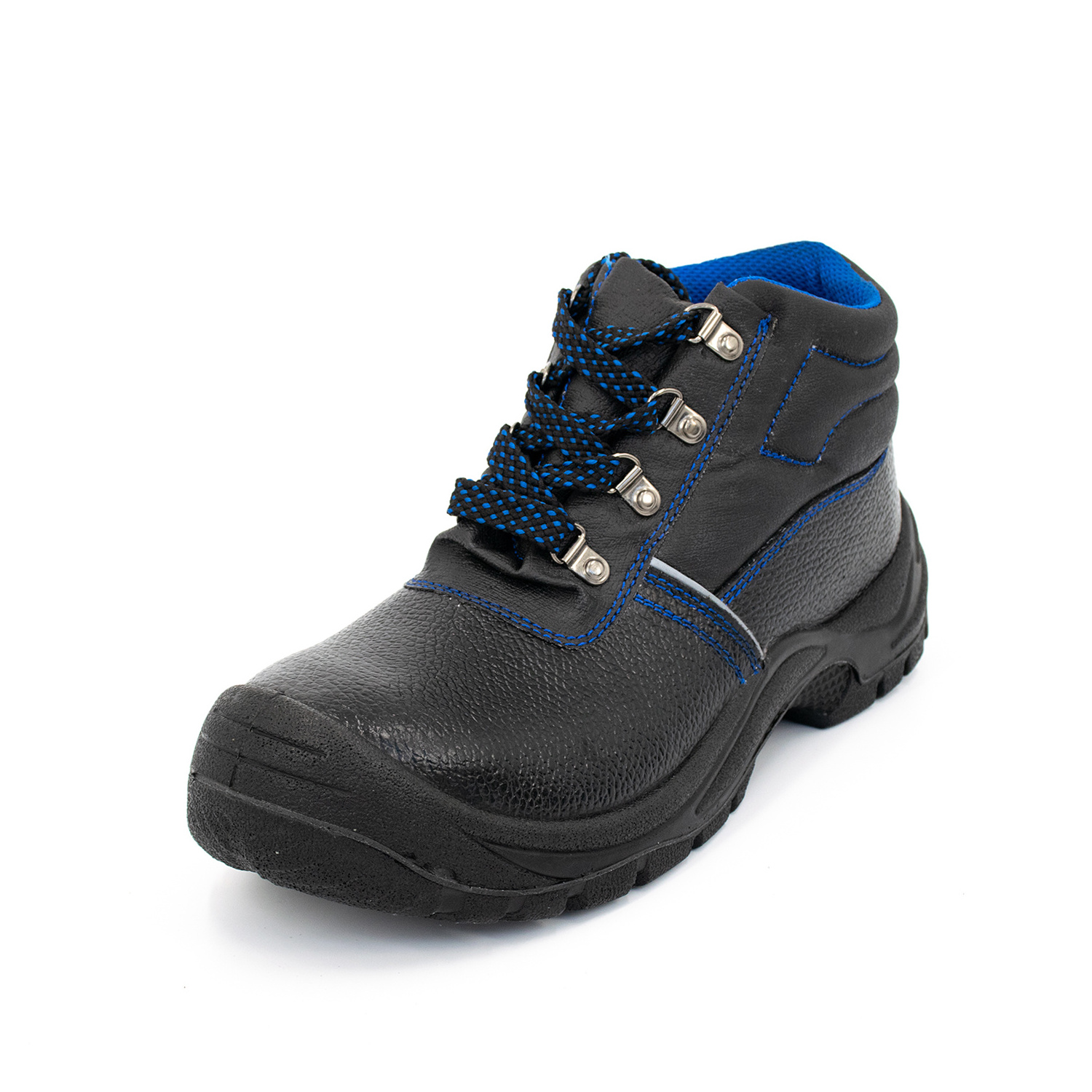 steel toe and steel bottom nubuck leather safety boots men