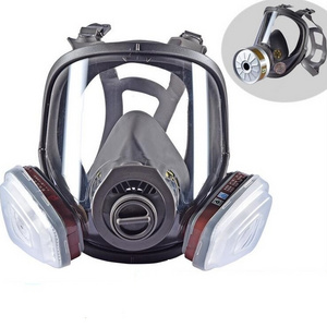 Chemical Respiratory Gas Mask Full Face Mask with Double Cartridges