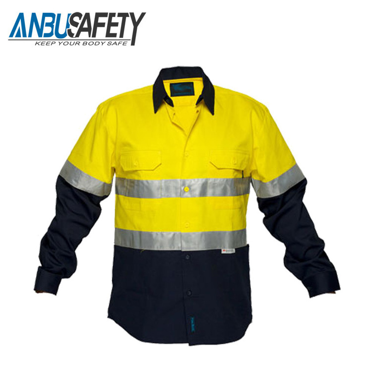 yellow winter construction safety jackets