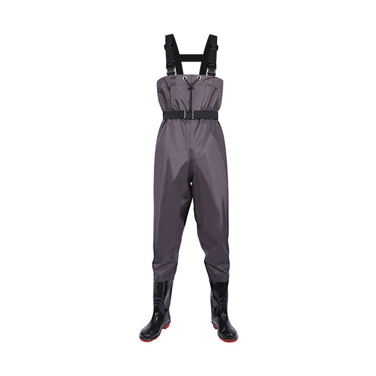 Hot selling nylon waders rain pants waterproof men's full body waders water shoes jumpsuit