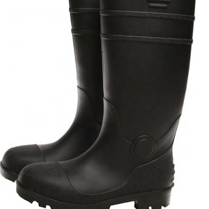 Anti-smashing and anti-piercing steel toe steel bottom safety labor protection rain boots