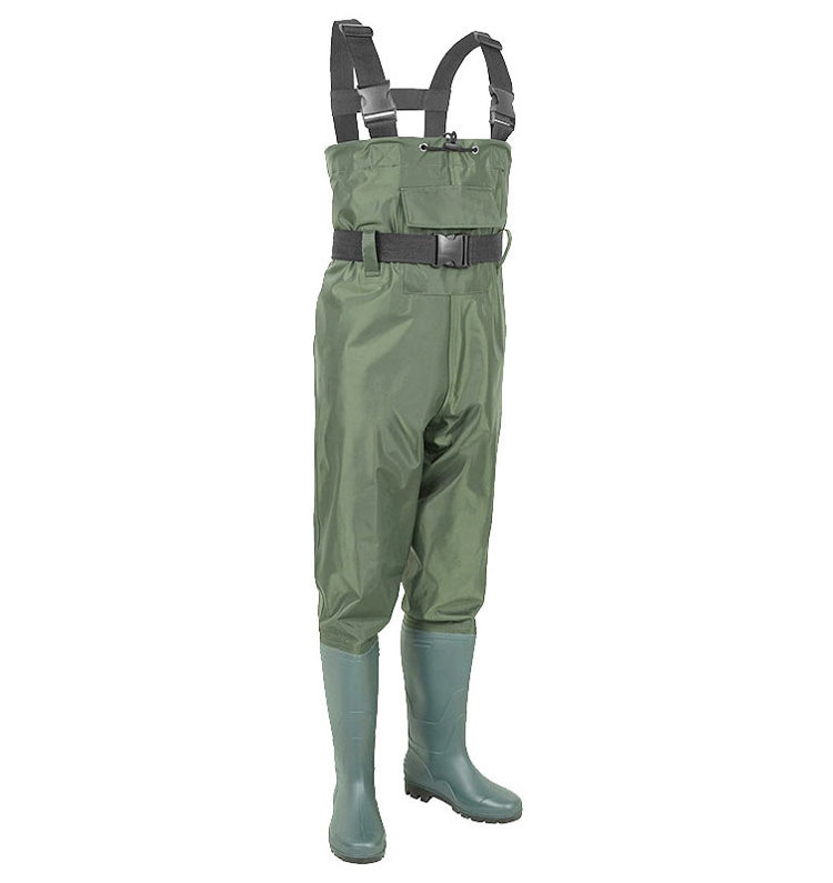 Hot selling nylon waders rain pants waterproof men's full body waders water shoes jumpsuit