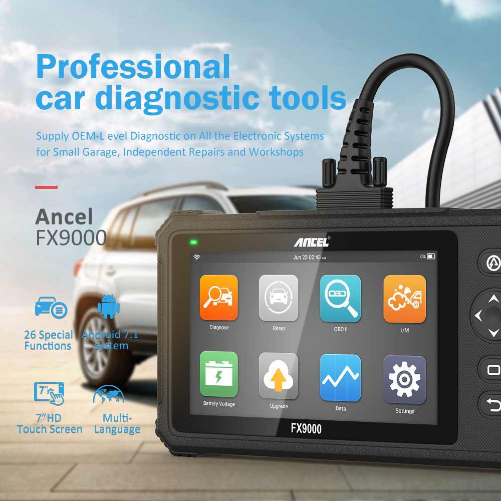 ANCEL FX9000 OBD2 Car Scanners Full System TPMS Oil EPB Reset Other Vehicle Tools Automotive Diagnostic Tools OBD2 Auto Scanner