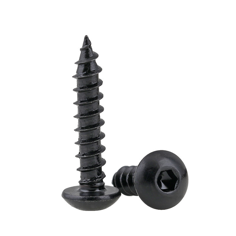 Set Screw Screw Ss Self Tapping Stainless Steel Hexagon Wood M5M6 Black OEM Flat GB Wood Screw Ph Black 5 X 1/2 Black Color