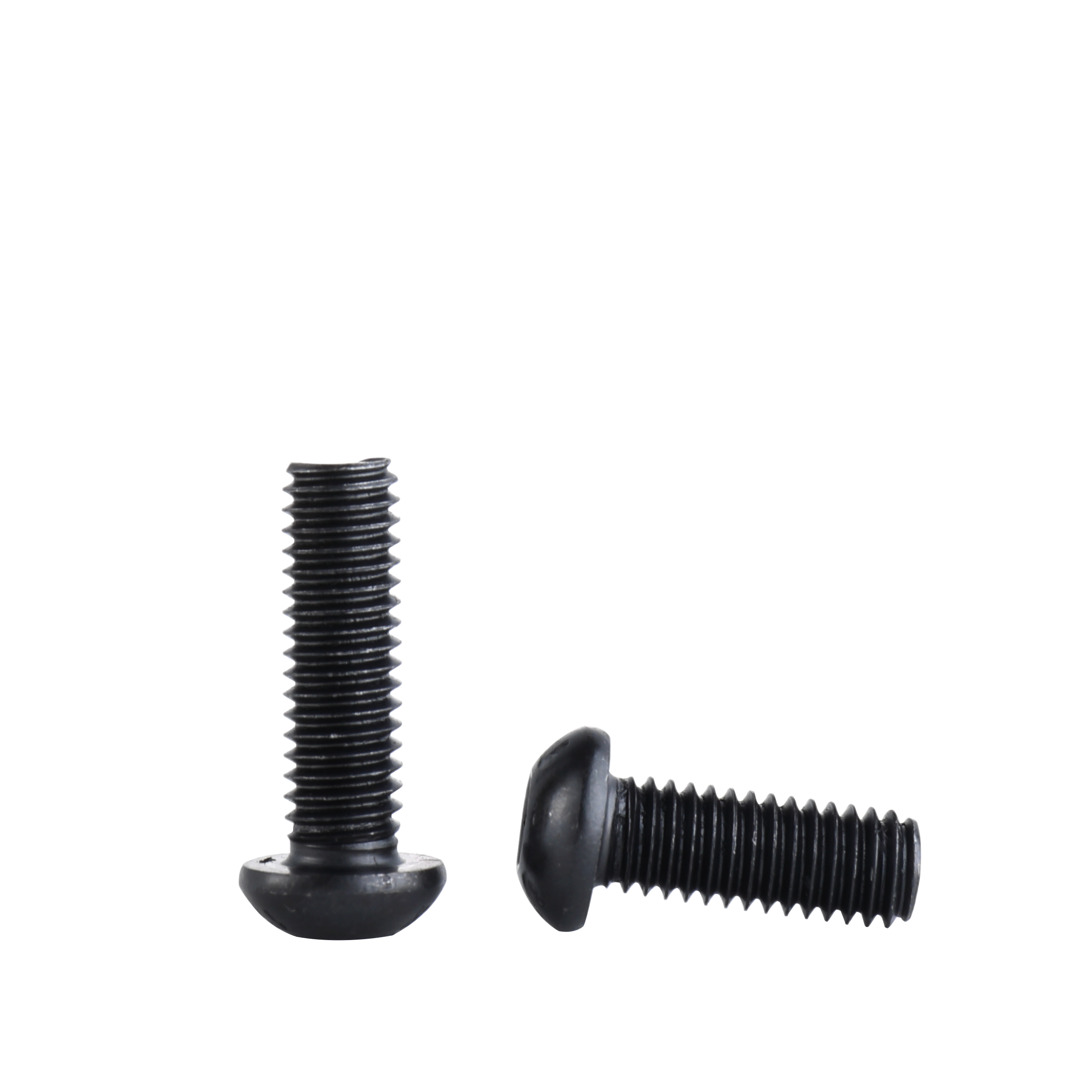 Hot Sale Grade 10.9 Stainless Steel Round Head Black Zinc Button Head Bolt m3 black spacing screws hex nylon