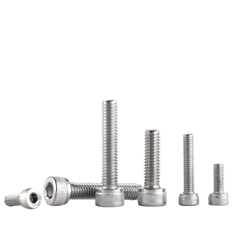 ss Cylindrical head hexagonal socket nuts and bolts titanium 201 stainless steel bolt