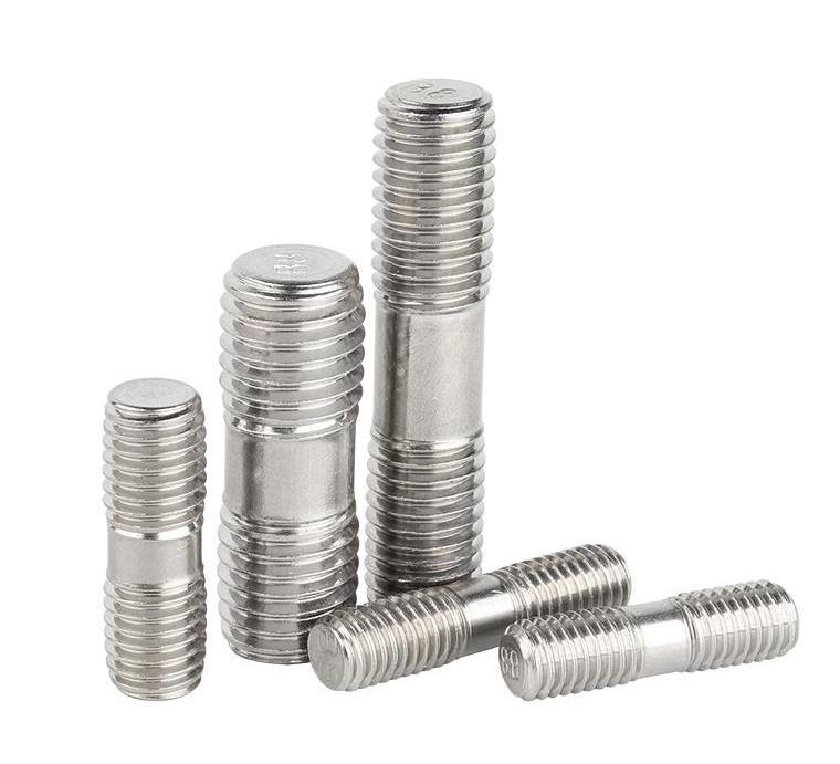 Ss304 Stainless Steel Stud Machine Bolts And Nuts M10 Studs Bolt Double End Stud