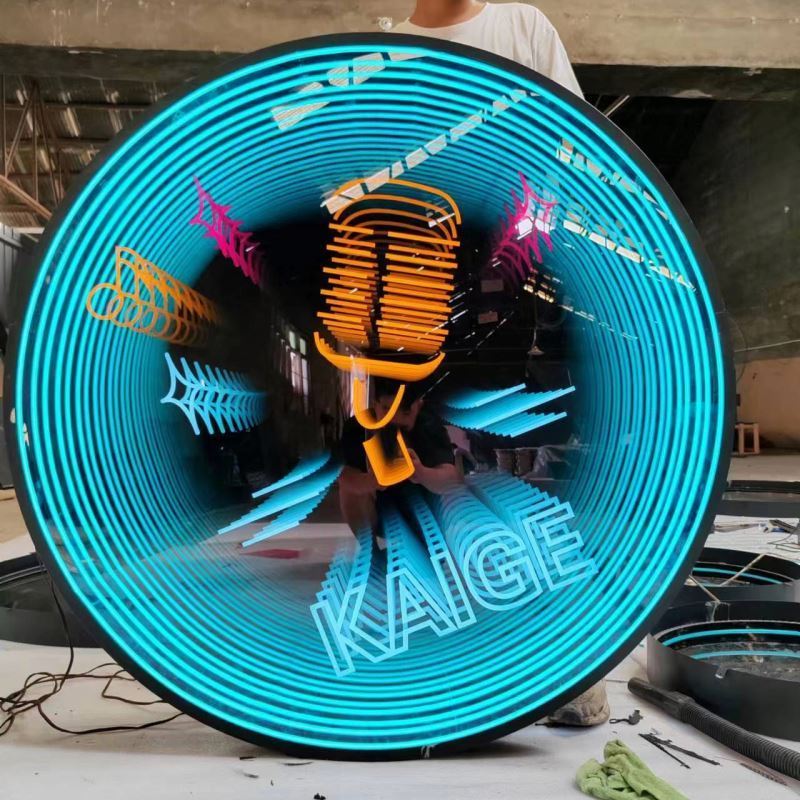 Any shape size content logo mood light 3d fan hologram projector cheap price