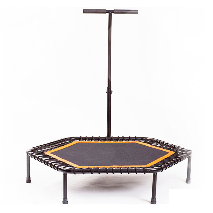 Indoor fitness trampoline Safety Round Jumping bed Trampoline portable Fitness Jumping Bungee Trampoline for adult and kids